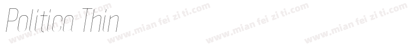 Politica Thin字体转换